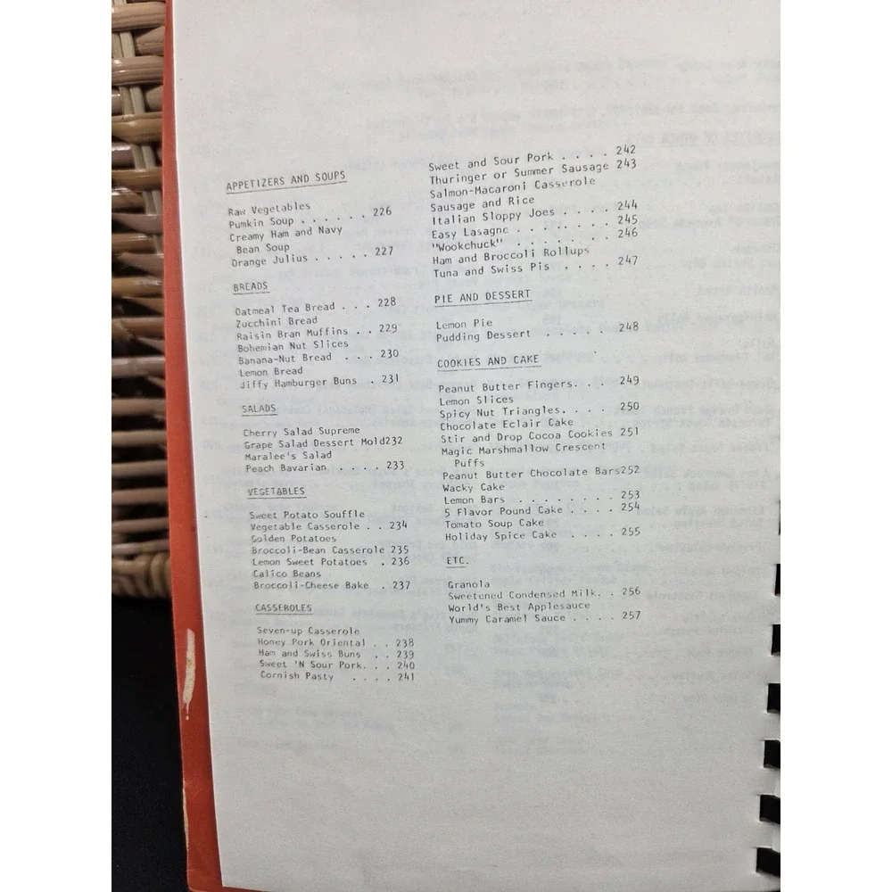 Greenville College Cookbook Greenville, Illinois 1983 257 Pages Local